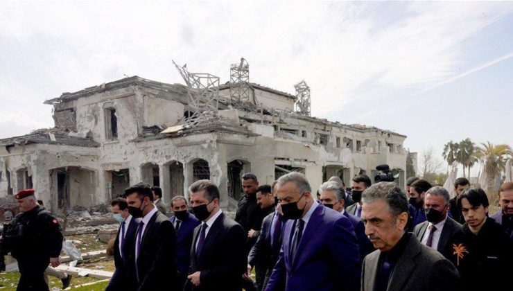 کازمی سەردانی ئەو شوێنانە دەکات کە بەر هێرشە مووشەکییەکە کەوتبوون