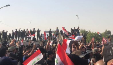 خۆپیشاندانی لایەنگرانی موقتەدا سەدر و لایەنگرانی چوارچێوەی هەماهەنگی لە بەغداد دەستیپێکرد