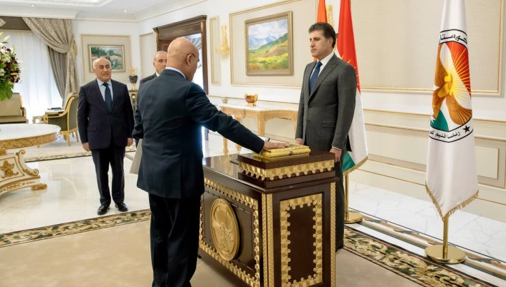 سەرۆکی داواکاری گشتی لەبەردەم سەرۆکی هەرێم سوێندنی یاسایی خوارد