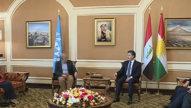 سکرتێری نەتەوە یەکگرتووەکان گەیشتە هەولێر