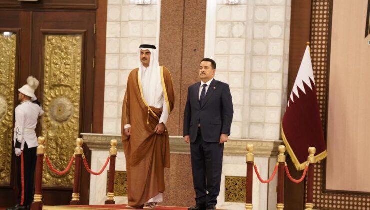 سوودانی لە رێوڕەسمێکی فەرمیدا پێشوازیی لە میری قەتەر کرد