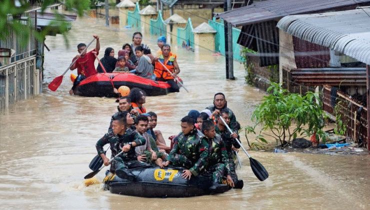 ژمارەی گیانلەدەستدان لە تایلەند بەهۆی لافاو بەرزبووەوە