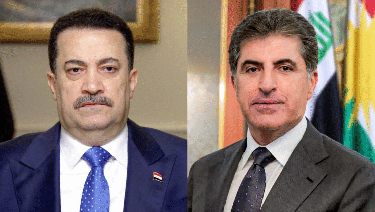 نێچیرڤان بارزانی و سوودانی دوایین پەرەسەندنەکانی ناوچەکە تاوتوێ دەکەن