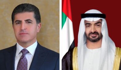 سەرۆکی ئیمارات بۆ نێچیرڤان بارزانی: سەرکۆنەی هێرشە درۆنییەکەی سەر ماڵی سەرۆکی هەرێم دەکەین