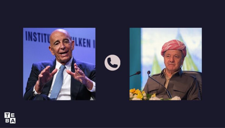 بارزانی و تۆم باراک ‌په‌یوه‌ندییه‌كی ته‌له‌فۆنیان ئەنجامدا