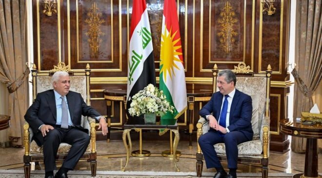 مەسرور بارزانی لەگەڵ فالح فەیاز کۆبووەوە