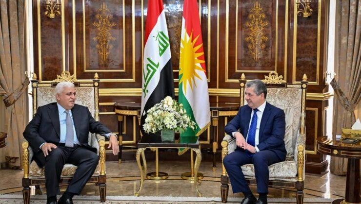 مەسرور بارزانی لەگەڵ فالح فەیاز کۆبووەوە