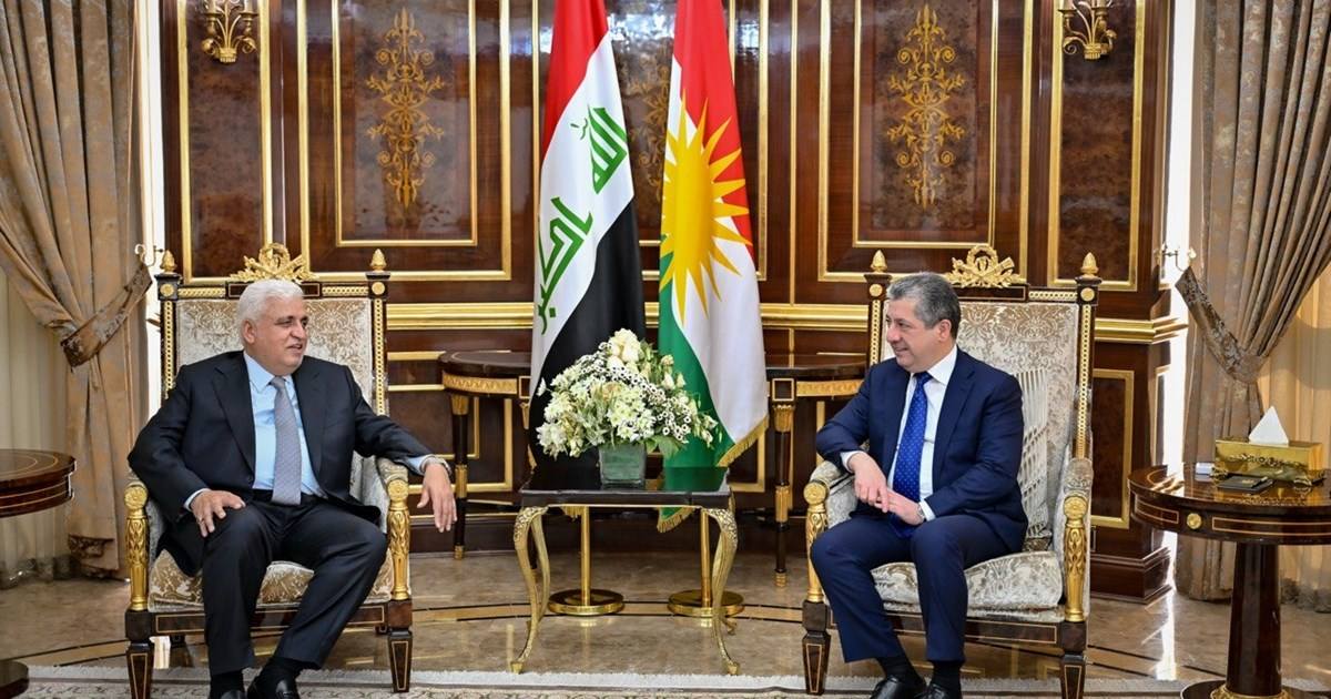 مەسرور بارزانی لەگەڵ فالح فەیاز کۆبووەوە