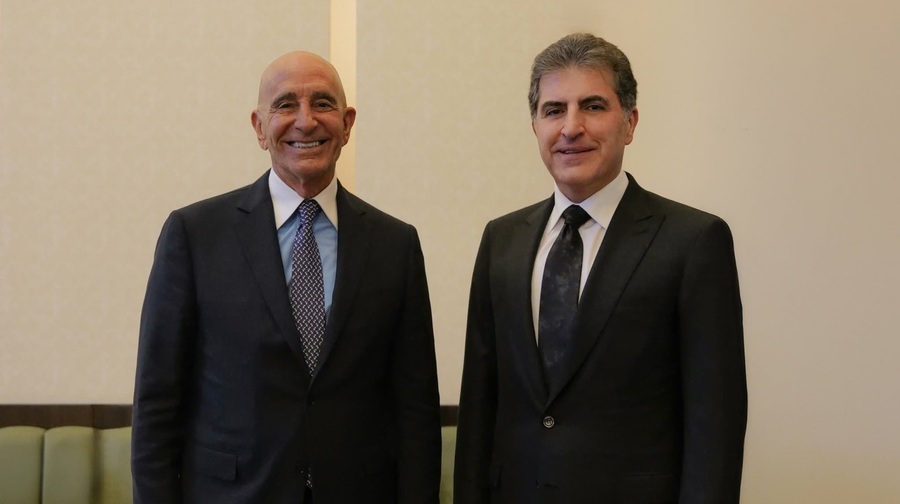 نێچیرڤان بارزانی لەگەڵ تۆم باراک کۆبووەوە