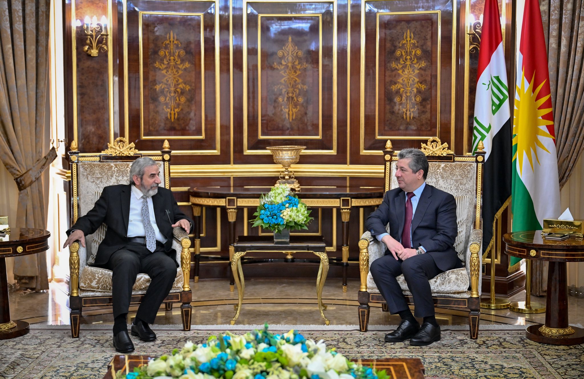 مەسرور بارزانی و سەلاحەددین بەهائەددین کۆبوونەوە